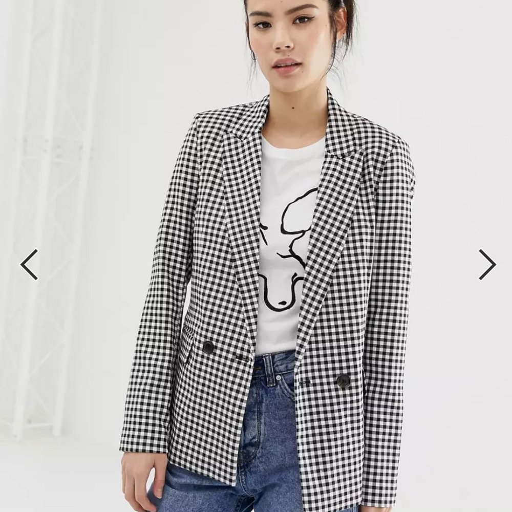 Gingham blazer
